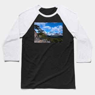 Mount Fitz Roy Patagonia Baseball T-Shirt